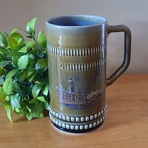 WADE IRISH PORCELAIN Vintage Houses of Parliament and Big Ben Tankard Stein Mug